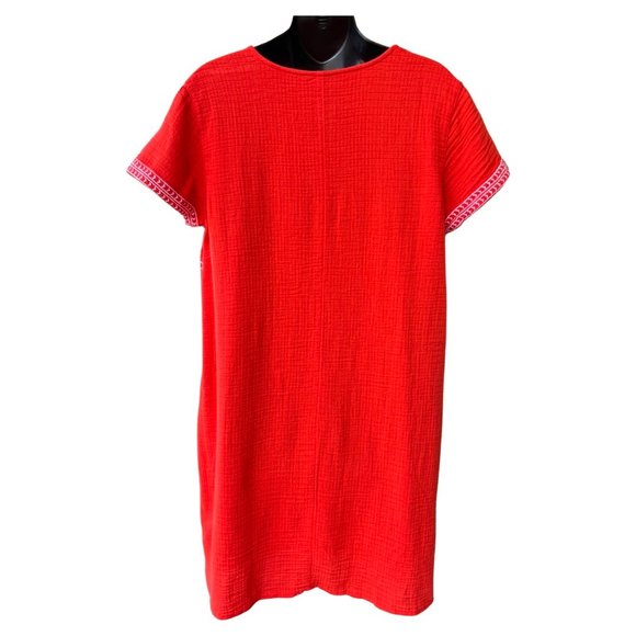 🌸4/$50🌸 NEW Old Navy Gauze Cotton Dress with Embroidery Detailing - Picture 4 of 16